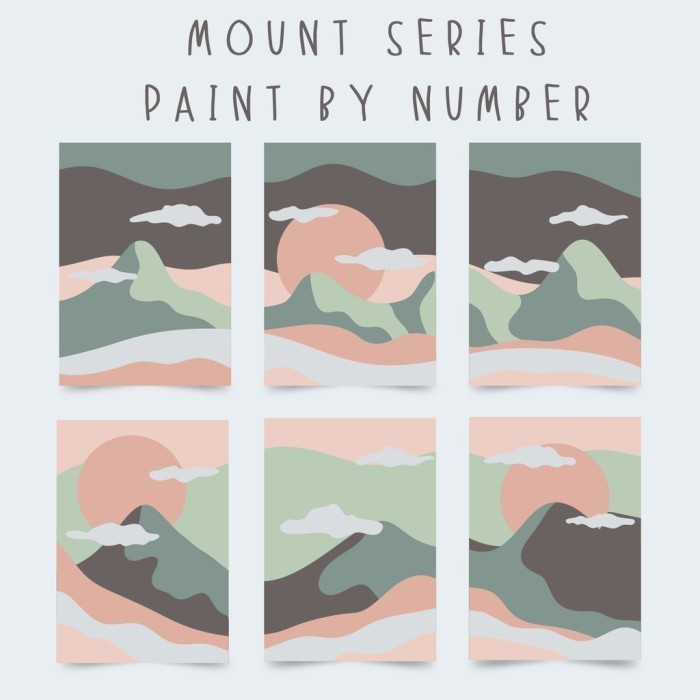 

Terlaris Paint By Number Kit A3, Mount Series Promo