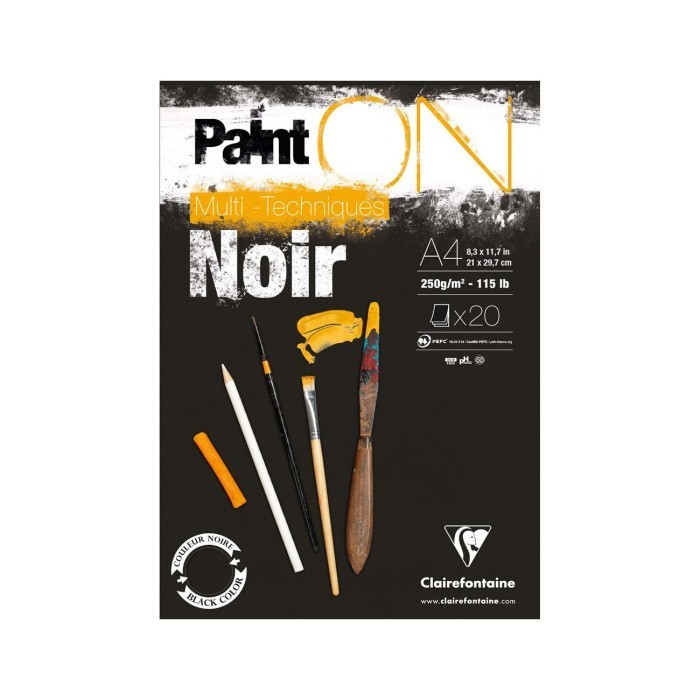 

Murah Clairefontaine Paint On A4 Black Multi Techniques Paper Pad Hot Sale