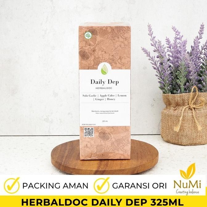 

325ML Daily Dep Bawang Tunggal Cuka Apel Lemon Jahe Madu - HERBALDOC