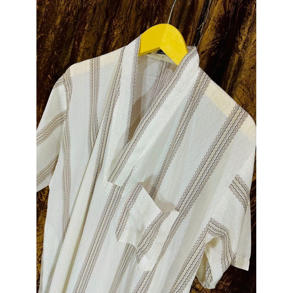 BISA CODGRP - Baju Jubah Gamis Sultan Pria Santai Lengan Pendek Saudi Maroko - MDN 2, 58slimfit al h