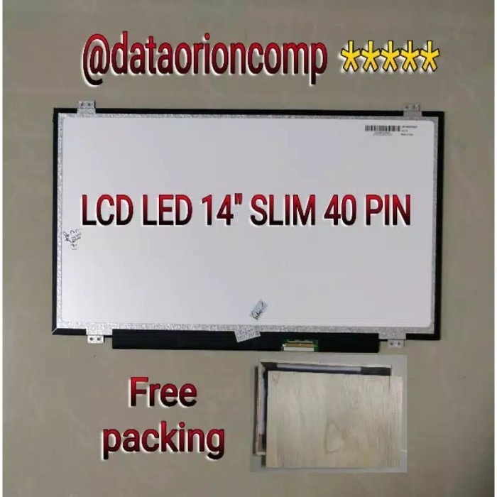 Lcd Led Laptop 14.0 14 Inch Slim 40 Pin