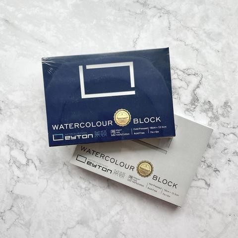

Gilaa!!! Leyton Watercolor Block Cold/Hot Press 18X12.5Cm 300Gsm 100% Cotton Sale!!!