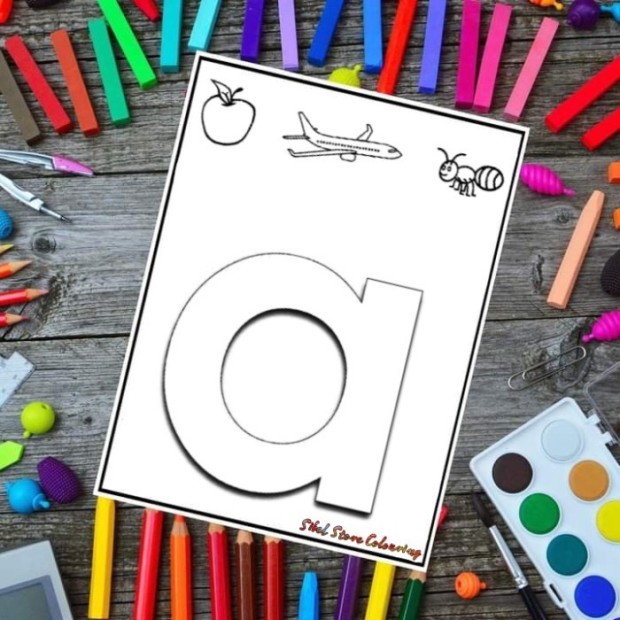 

Trendi Kertas Mewarnai Gambar Seri Alphabet A To Z 26 Lembar Kertas Bc 160Gsm Hot Sale