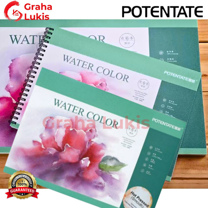 

Bergaransi Potentate Spiral Watercolor Pad 135X190Mm Hot Press Gilaa!!!