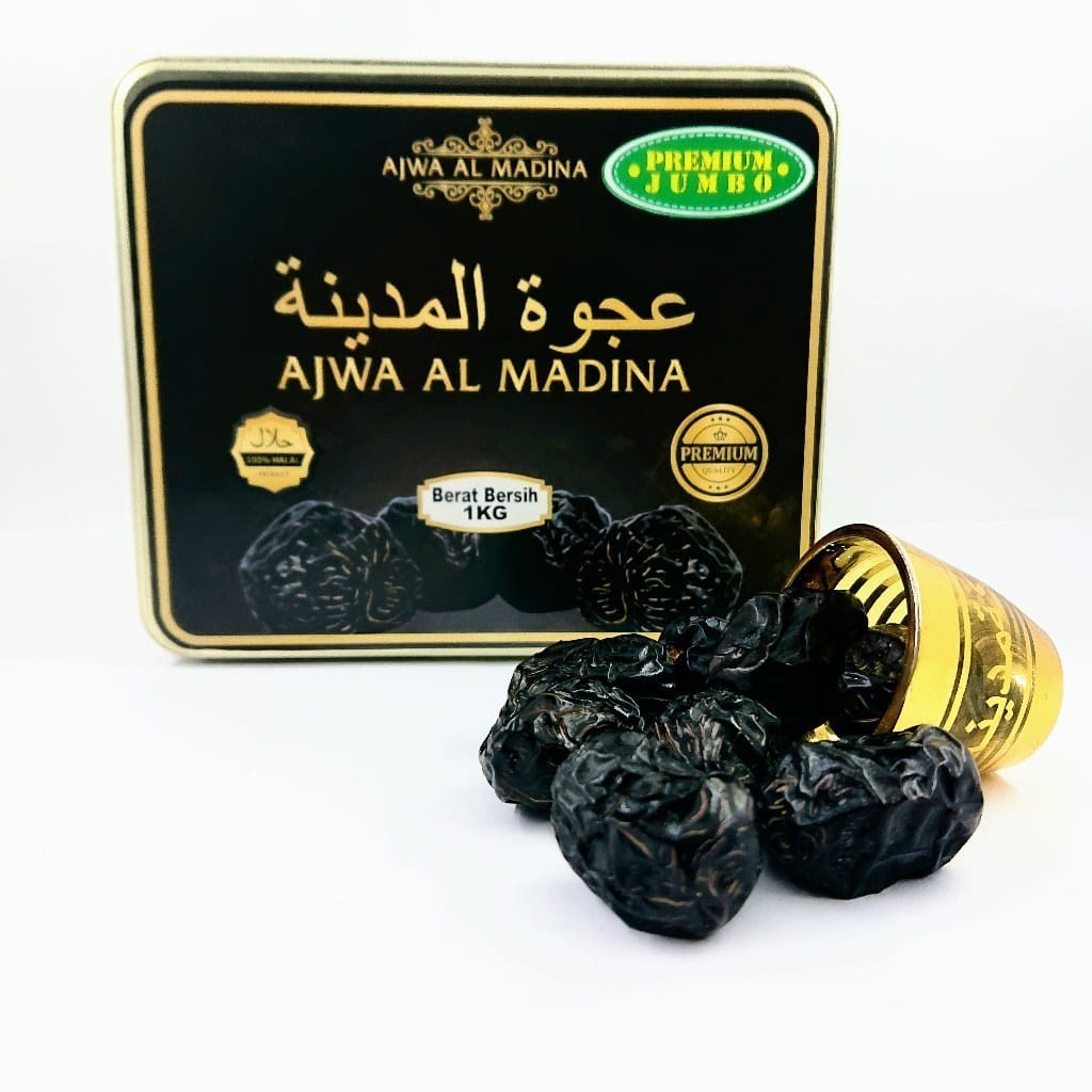 [BEST DEAL] Kurma Ajwa Kaleng 1kg Ajwa Al Madina Asli Kurma Arab Original