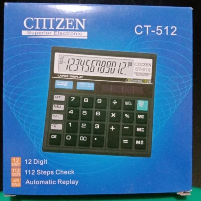 

Terjangkau - Kalkulator 12 Digit / Calculator / Alat Hitung Citizen CT 512 ,,