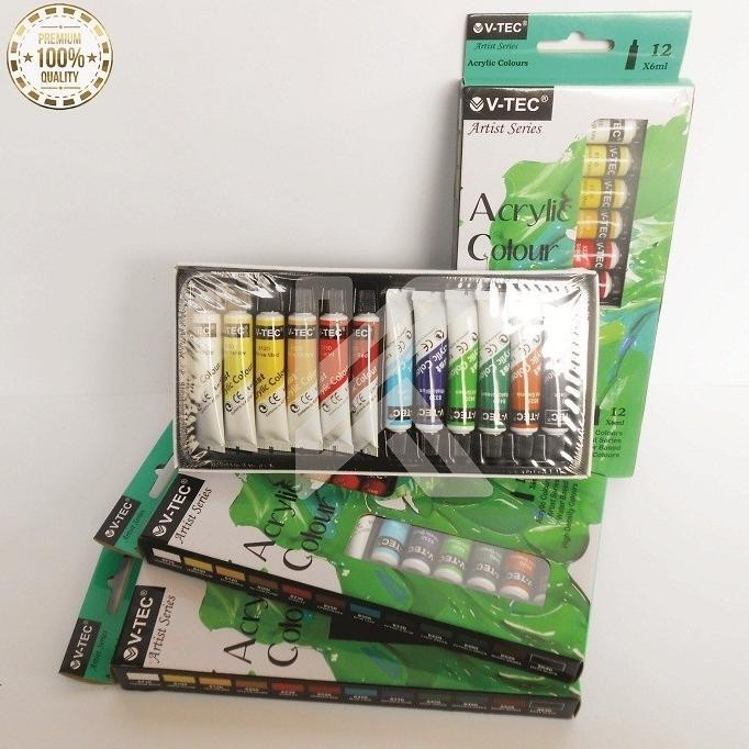 

Terbaru - Cat Lukis Akrilik 12 Warna - Cat Acrylic Colour (6ml)