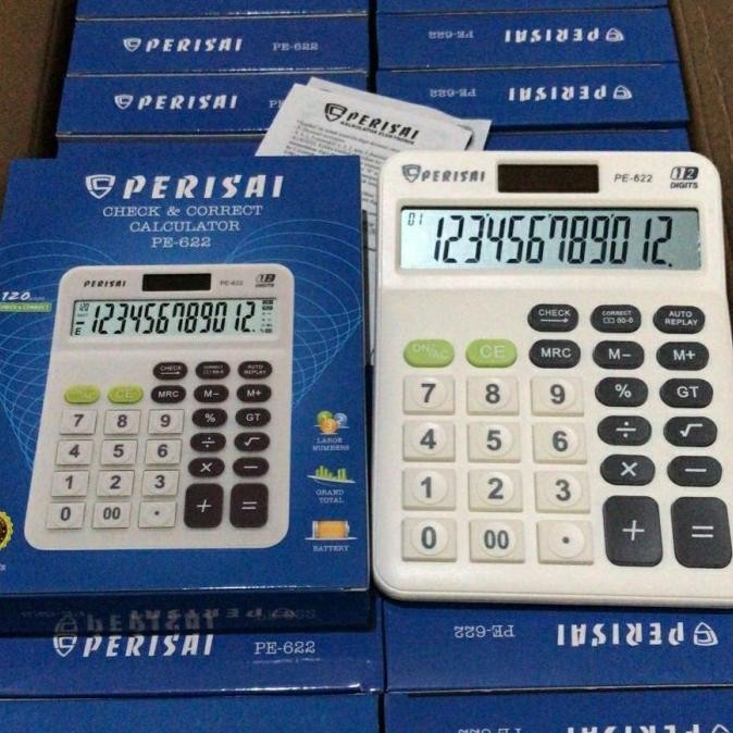 

Terbaik! Kalkulator Perisai PE-622. 12 Digit, Check Correct, Solar System ..