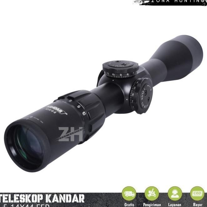 Telescope Kandar 4.5-14X44 Ffp Tahan Getar Teleskop Kandar Retikel Zom