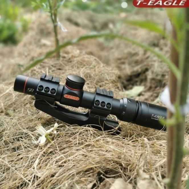 Teleskop Senapan Angin Buntung T-Eagle 1.5-X20 Scope Buntung