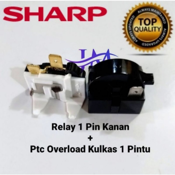 RELAY PTC OVERLOAD KULKAS SHARP 1 PINTU / 2 PINTU.