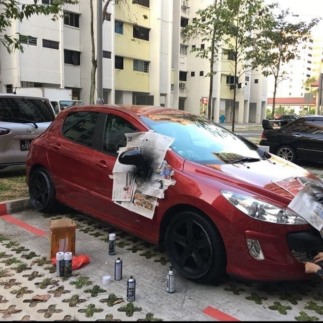 nov O0360 Rubber Paint Cat Karet Semprot Velg Ban dan Body Mobil Motor