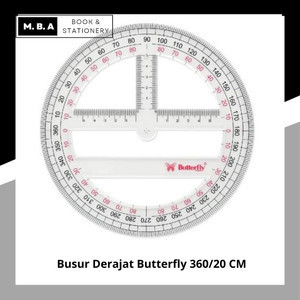 

Busur Derajat Butterfly 360/20 CM
