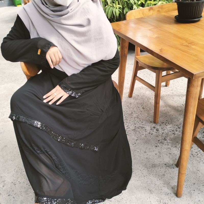 Gamis Abaya Ceruty baby doll semi Saudi umbrella