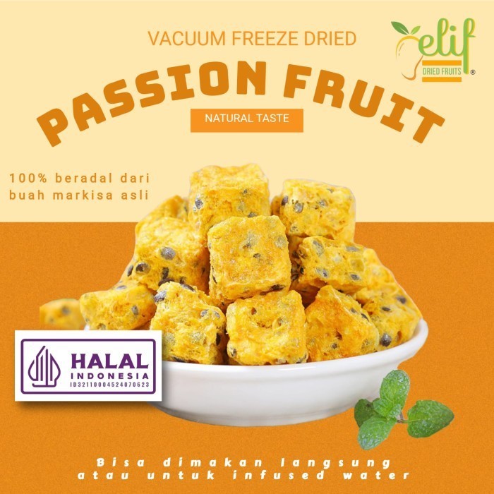 

Freeze Dried Passion Fruit Cube Tea Buah Markisa Kering Kotak