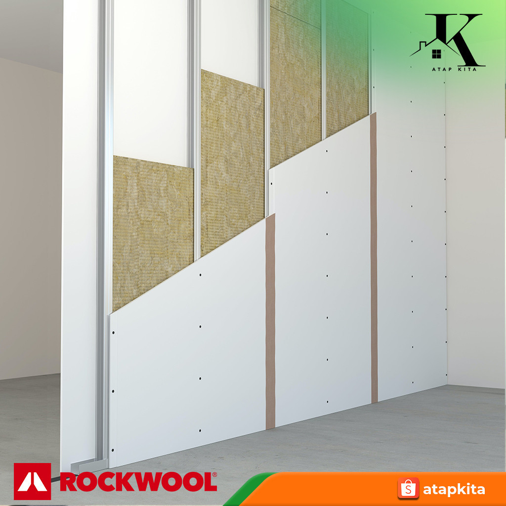 Rowool D80 5cm / Rowool / Peredam Ruang /Busa Peredam / Glasswool