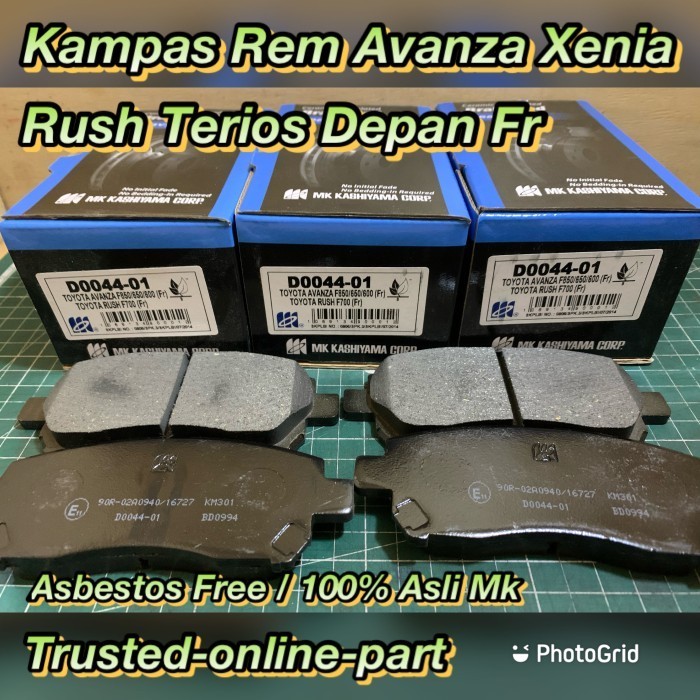 Kampas rem Avanza Xenia Terios Rush 100% Asli Mk Biru