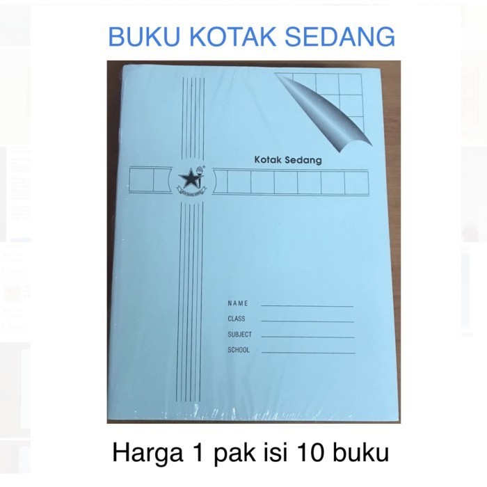 

Cantik Buku Kotak Sedang Bintang Obor / Buku Tulis Mandarin ( 1 Pak ) Hemat