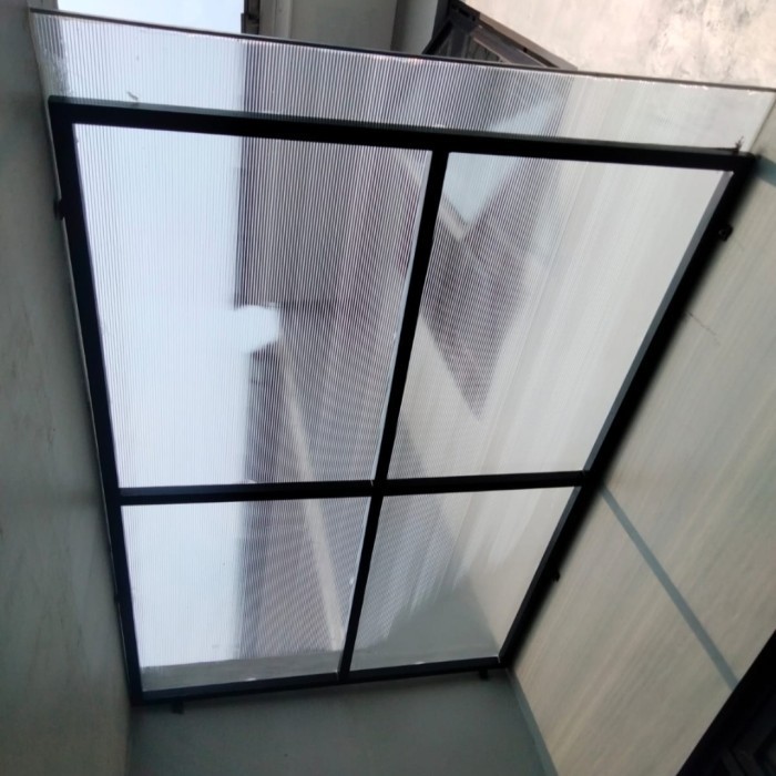 Kanopi Polycarbonate Bening ,Kanopy Transparan ,Canopi Rumah Tampias Original Dan Terpercaya