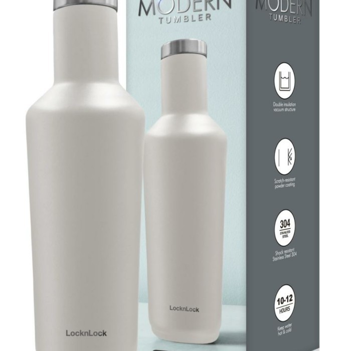 Lock N Lock Modern Tumbler Ready Hot & Cool Vacuum Mug Tumbler Lock&L