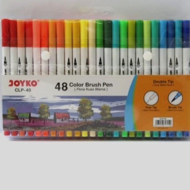 

Color Brush Pen Pena Kuas Warna Joyko CLP-40 48 Warna Color Brush pen TERMURAH