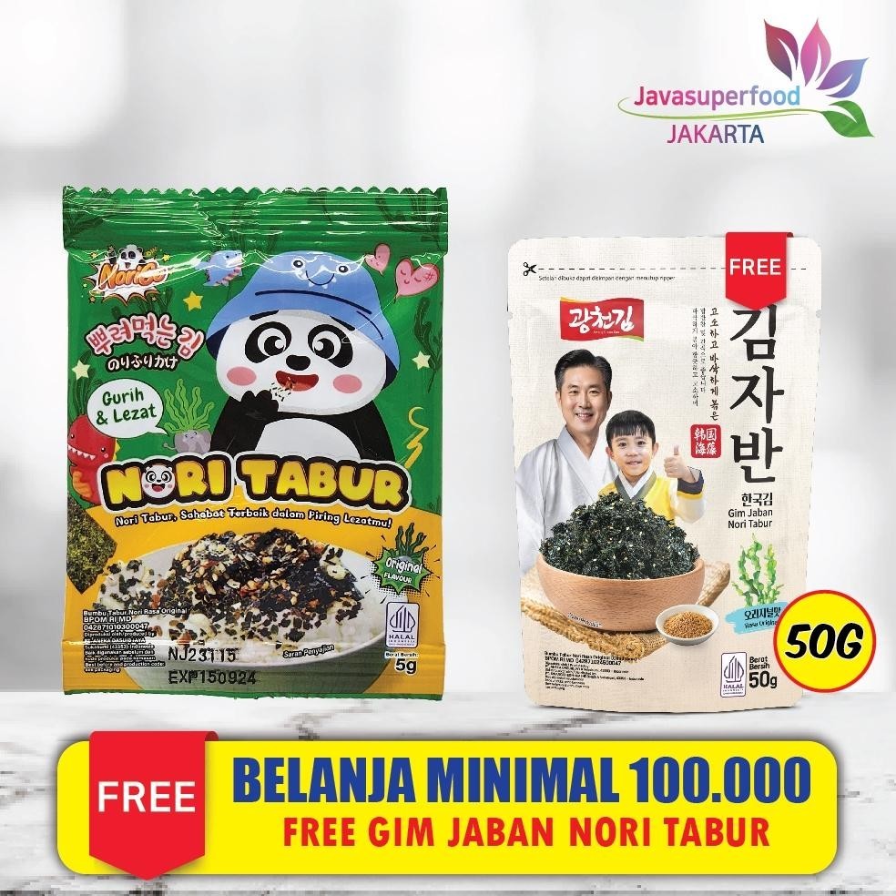 

1 PCS Nori Tabur Rice noodle Rumput Laut Panggang 5g Halal