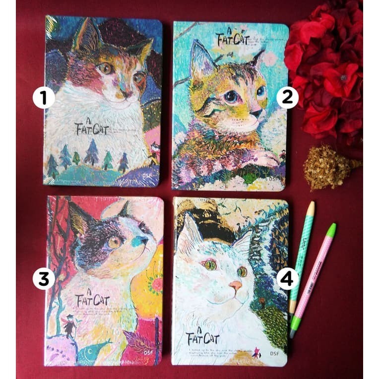 

Dijual Buku Diary Notes / Diary Notebook Fancy Hardcover - A Fat Cat Gilaa!!!