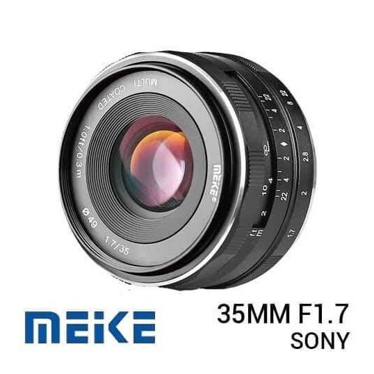 Lensa Meike 35Mm F1.7 For Sony A5000 A5100 A6000 A6300 A6500 Lensa Fix