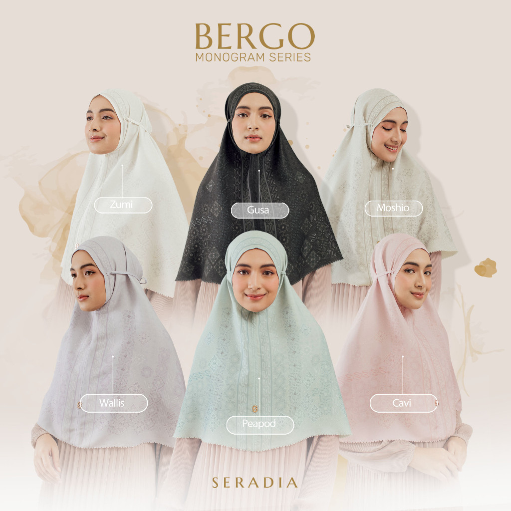 Promo Mega Sale 2.2 // Seradia Hijab Monogram Bergo Instant