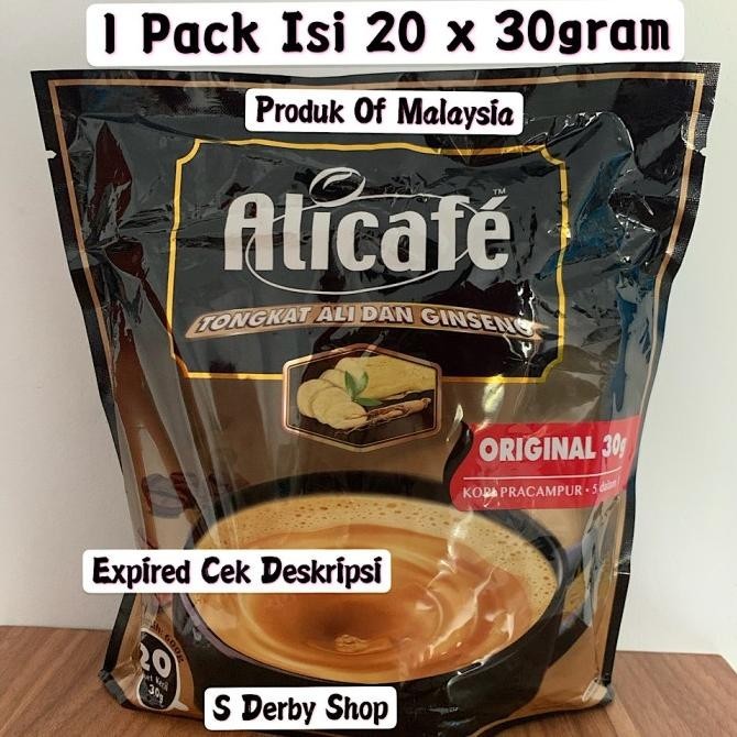 

Alicafe Tongkat Ali Ginseng Kopi Malaysia Instan