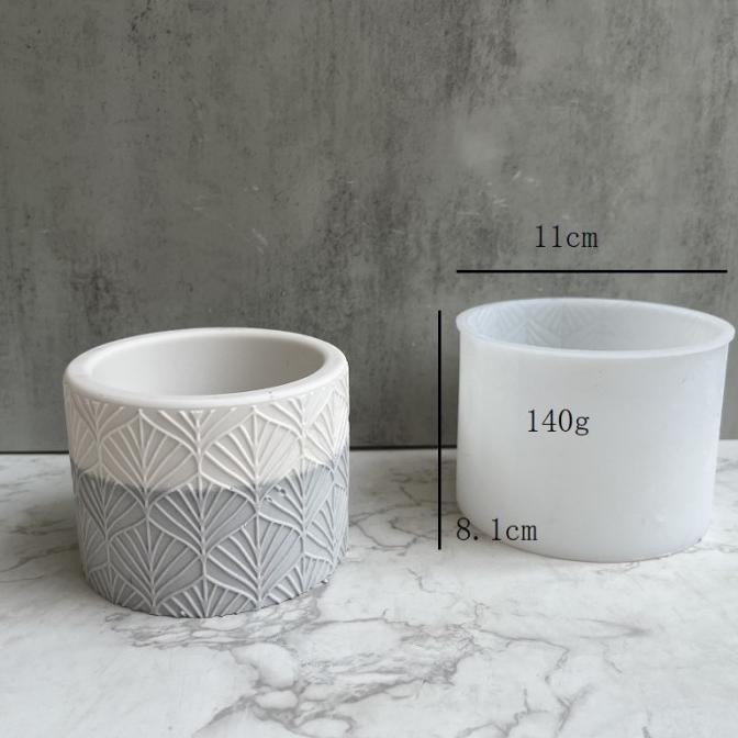 Cetakan Silikon Resin Succulent Flower Pot Variant Pattern Mold