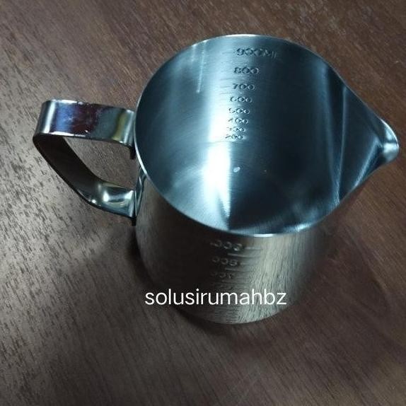 GELAS TAKAR SS 1000ML UKUR 1000 CC ML 1000CC STAINLESS STEEL 1 L 1L