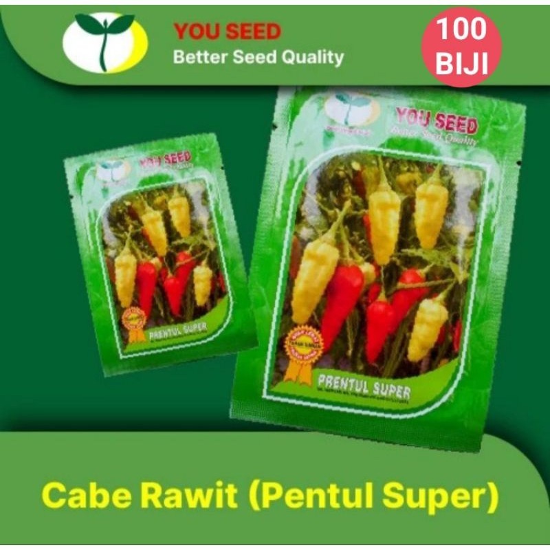 Cabe NEW CABE PRENTUL SUPER 100 Biji | Cabe Kecil Prentul Super | Benih Cabe Rawit  | Benih Sayuran