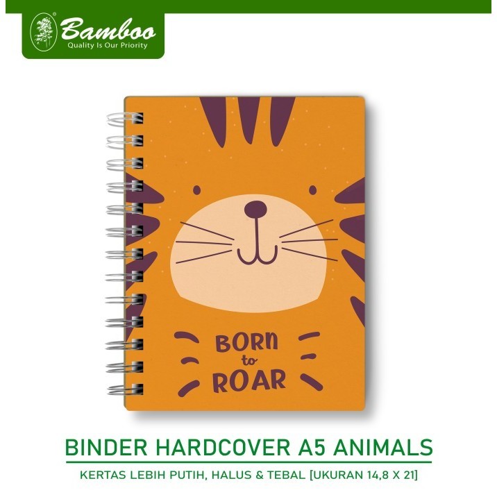 

Hot Sale Bamboo Binder Hardcover A5 Animals Limited