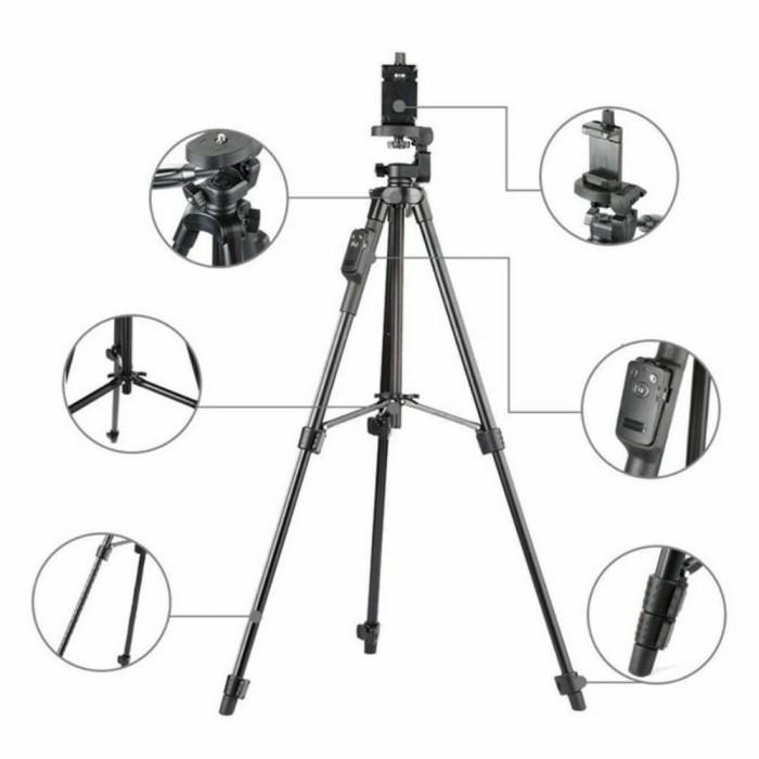 Costa Ct-6218 Tripod Kamera Remote Bluetooth Wireless + Holder Hp
