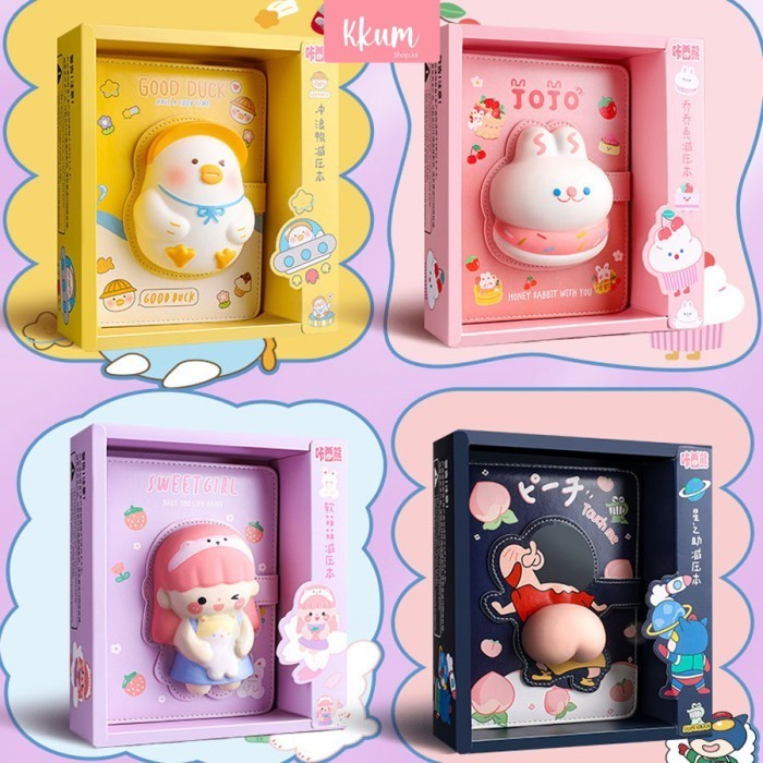 

Update Buku Squishy Book Daily Notebook/ Agenda Buku Catatan Cute Diary Bergaransi