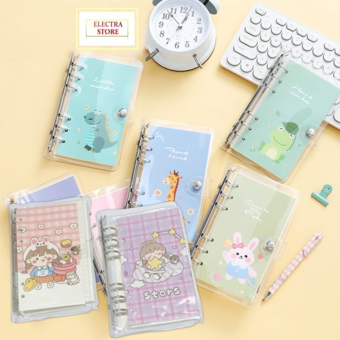 

Produk Es - Buku Binder A6 100 Lembar Karakter Lucu Buku Diary Karakter Imut Limited