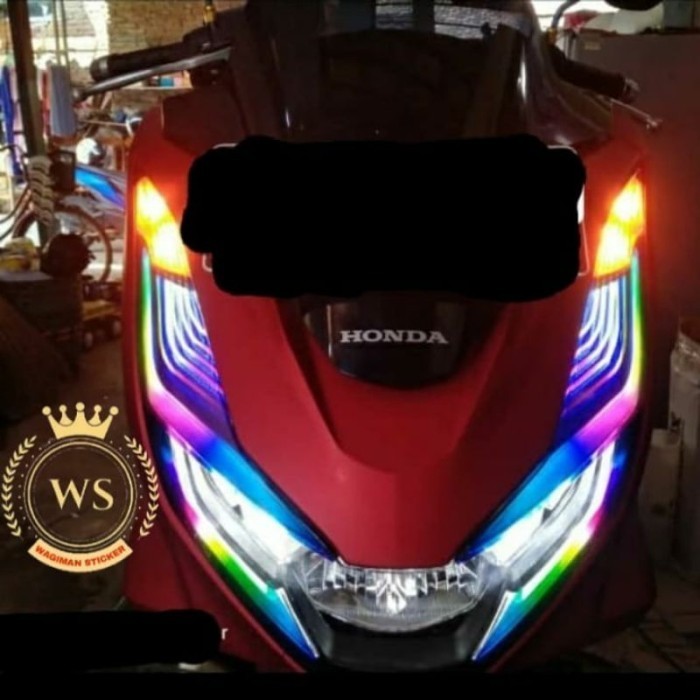 Stiker Lampu Pcx 160 / Stiker Lampu Pcx New / Stiker Alis Pcx Rgb