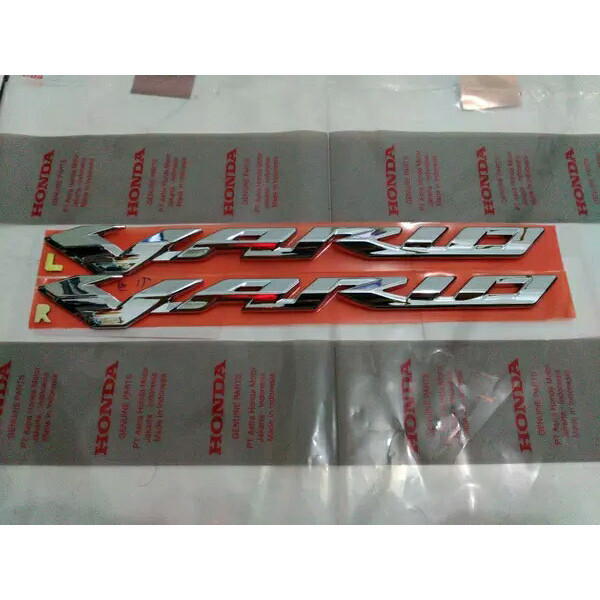 Emblem 3D Vario Tulisan Vario Sticker Vario 110 125 150 Injeksi karbu