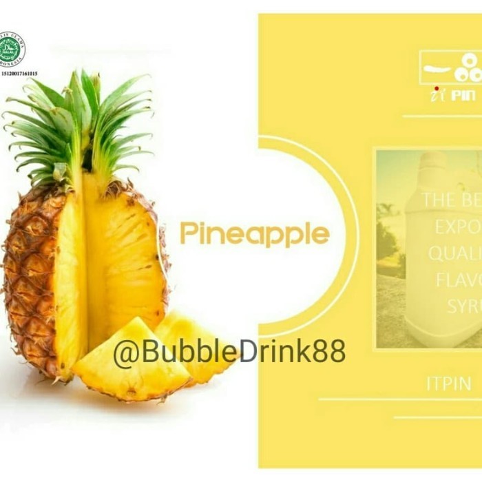 

Itpin 7kg Syrup Pineapple / Sirup consentrate Nanas Premium