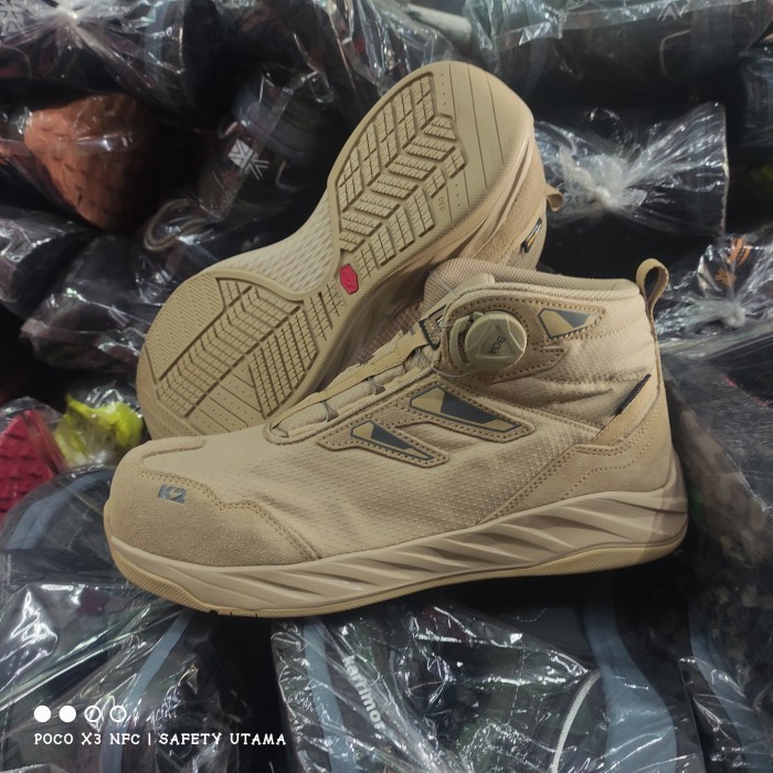 Sepatu kerja safety Shoes K2 Xgrip L06 BOA Fastrack Original BnWb