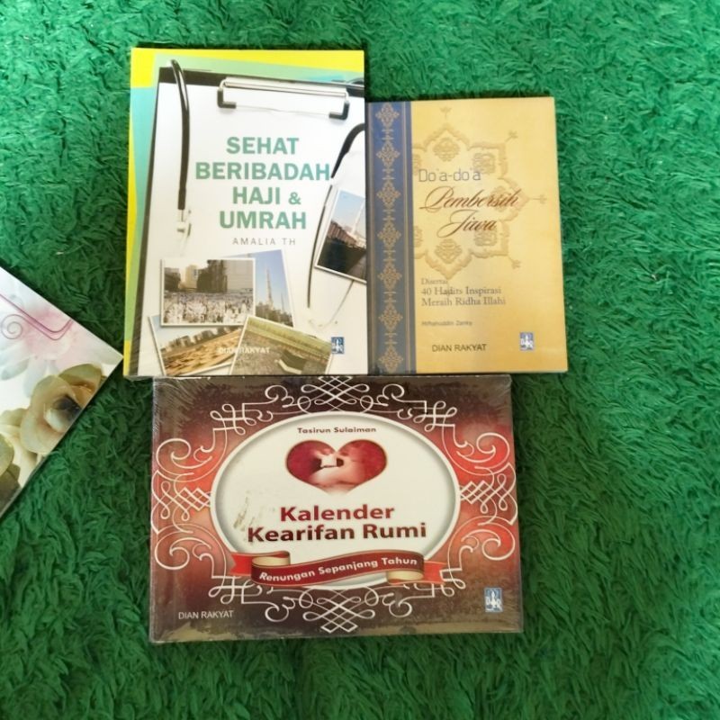 ORIGINAL BUKU MOTIVASI SEHAT BERIBADAH HAJI & UMRAH DOA DOA PEMBERSIH JIWA KALENDER KEARIFAN RUMI