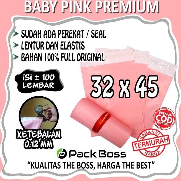 

Polymailer 32X45 Baby Pink Premium Langsung Pabrik Tebal Dan Halus