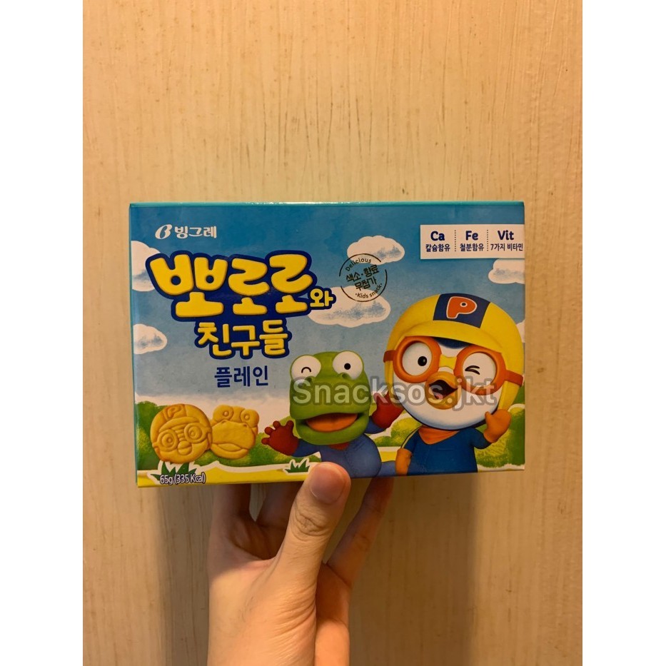 

Binggrae Pororo Biscuit & Friends Plain / Cacao / Cheese