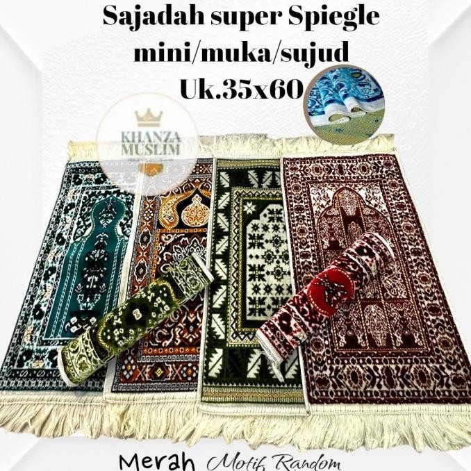 Bisa Cod Sajadah Muka Premium Turki/Sajadah Mini/Sujud Kecil Viral 