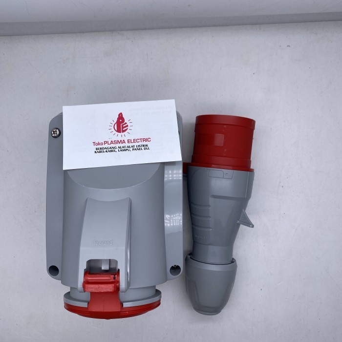 STOP KONTAK 32A 3 PHASE 4 KAKI SURFACE MOUNTING MALE FEMALE LEGRAND