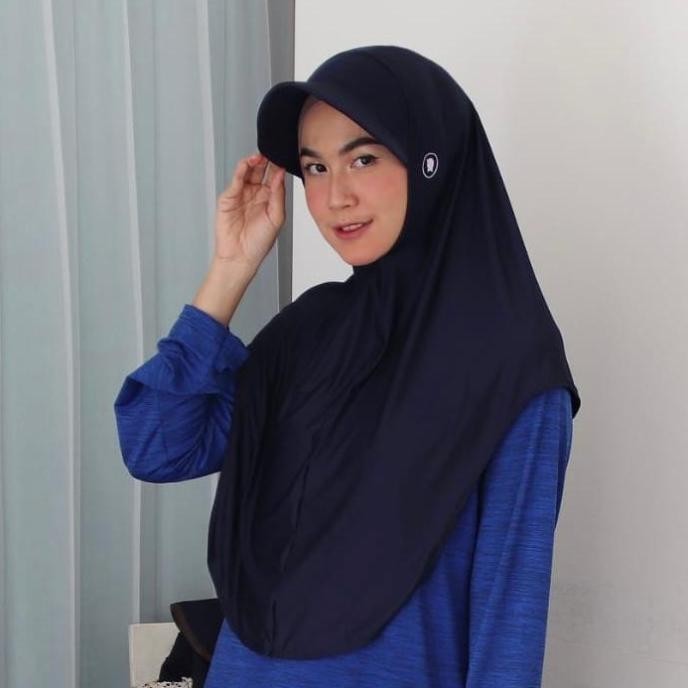 Hitjab - New Hijab Topi Instant Cap Hijab Olahraga Sport Muslimah Viral 
