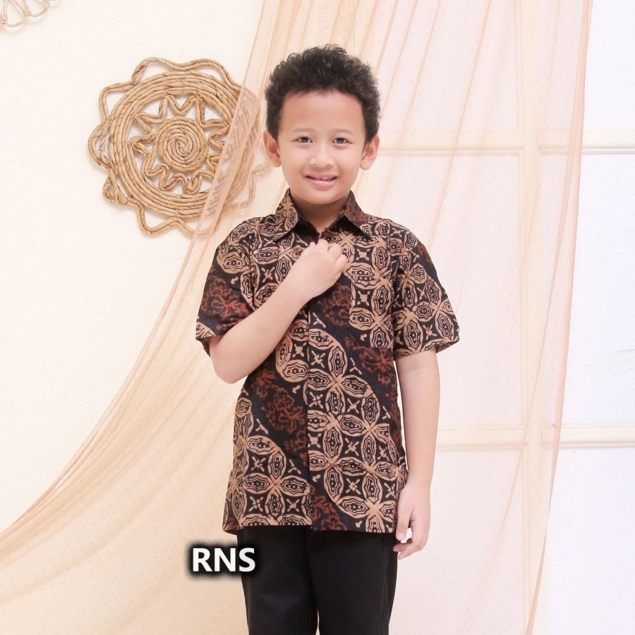 KEMEJA ANAK PRIA UMUR 8 12 TAHUN BAJU BATIK ATASAN ANAK PRIA TERBARU - Motif Garis