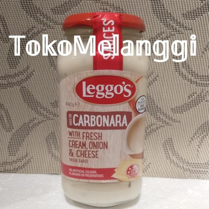 

Leggo's Leggos Pasta Sauce Carbonara Fresh Cream Onion Cheese 500 gr