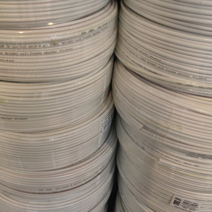 Termurah KABEL CCTV RG59+P INTERLUC 50M KABEL INTERLUC RG59+P 50M KABEL CCTV